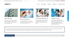 Desktop Screenshot of leantex.com